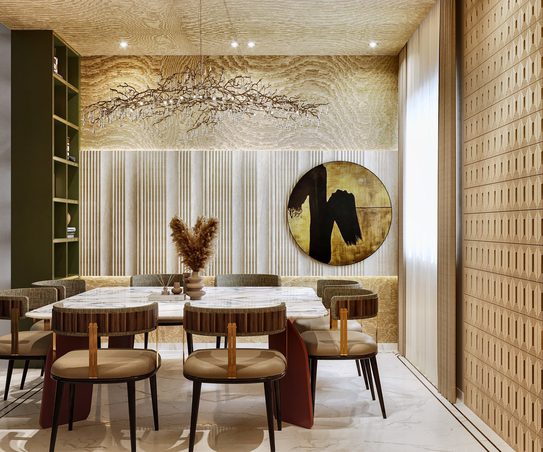 The dining room