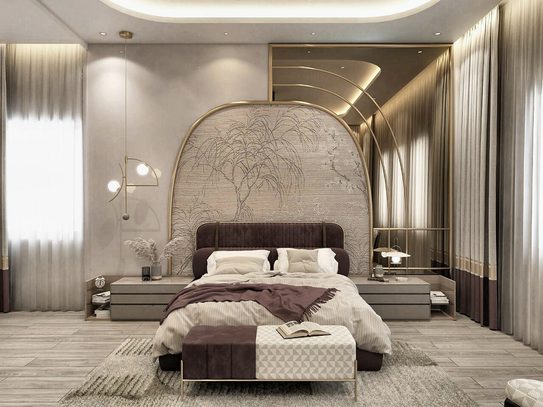 The master bedroom