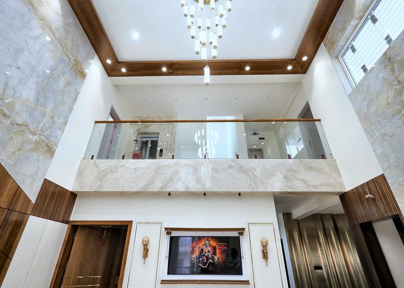The living room from the first-floor landing